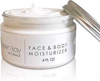 Face and Body Moisturizer, Natural, Unscented Moisturizer for Sensitive Skin. (4. OZ) By Aspen Kay Naturals