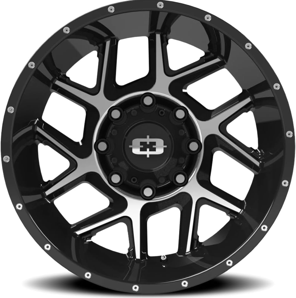 Vision 360 Sliver 20x12 8x170-51mm Black/Machined Wheel Rim 20" Inch