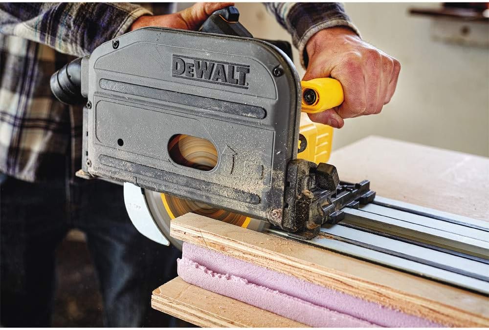 DEWALT FLEXVOLT 60V MAX* Circular Saw, 6-1/2-Inch, Cordless TrackSaw Kit (DCS520T1)