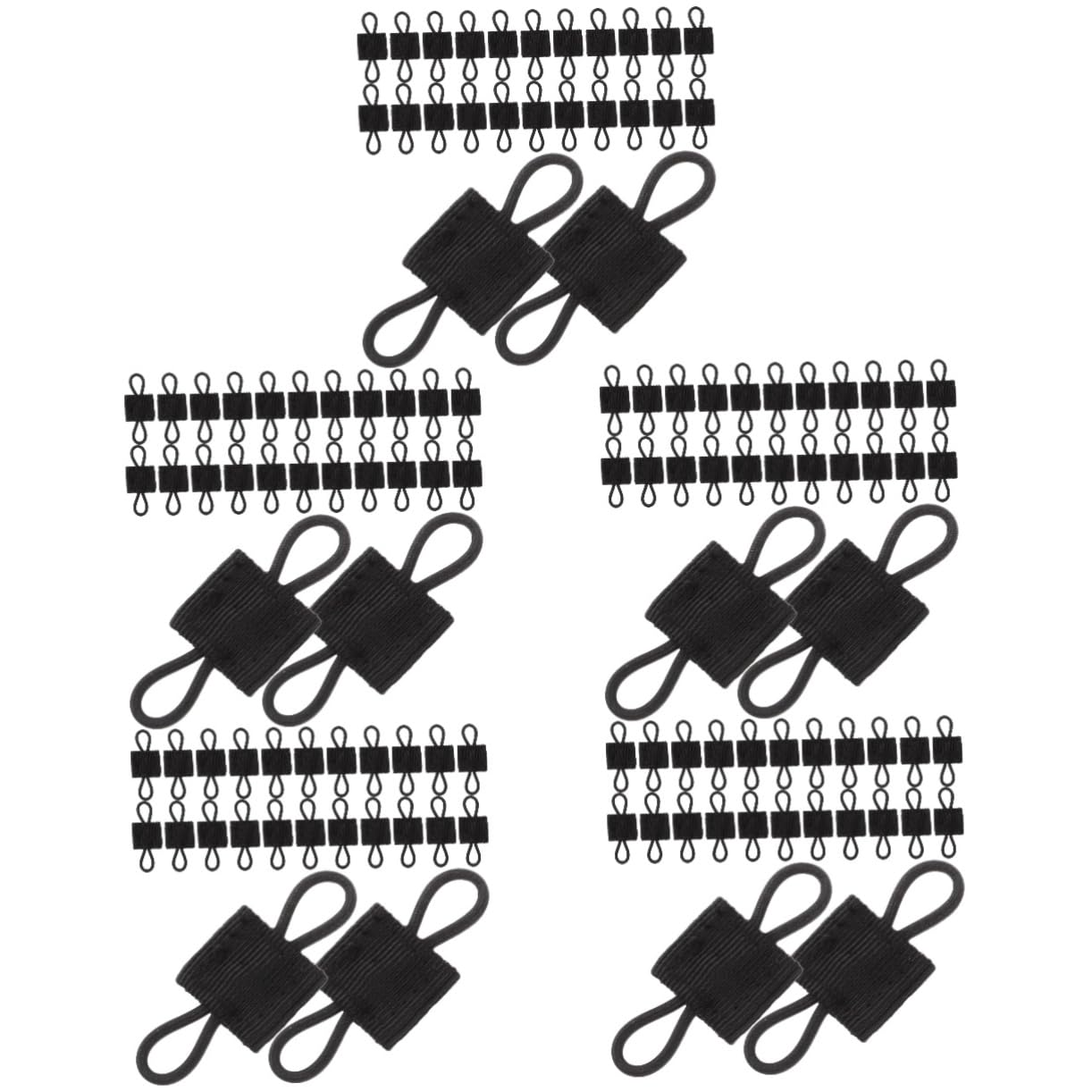 Toyvian Fibbia per Fissaggio delle Cuffie. Clip Fissaggio Esterno Dispositivo di Fissaggio del Fissaggio in Nylon Chiusure A Cinghia Nero