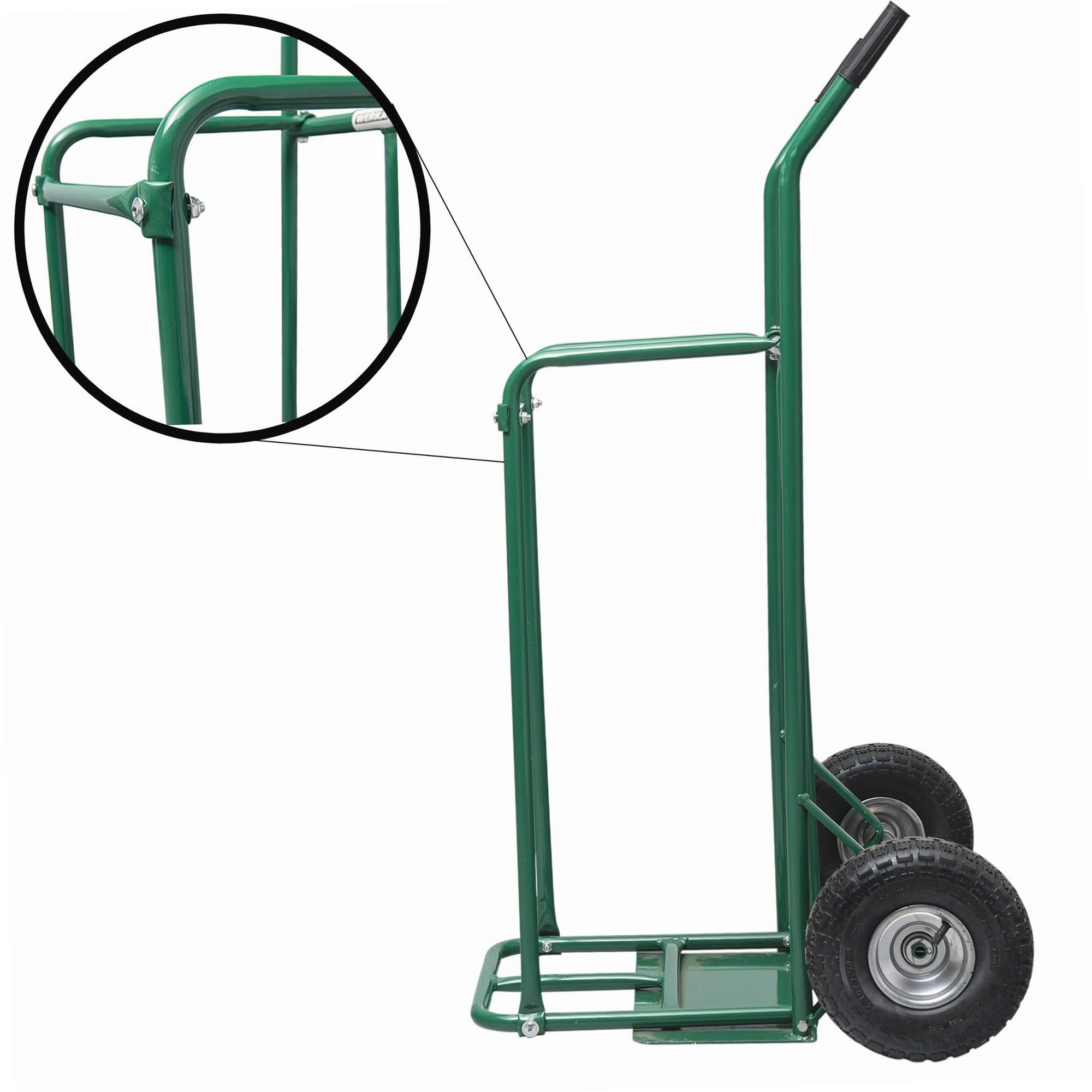 WERKA PRO Chariot Diable pour bûches avec Roues gonflables