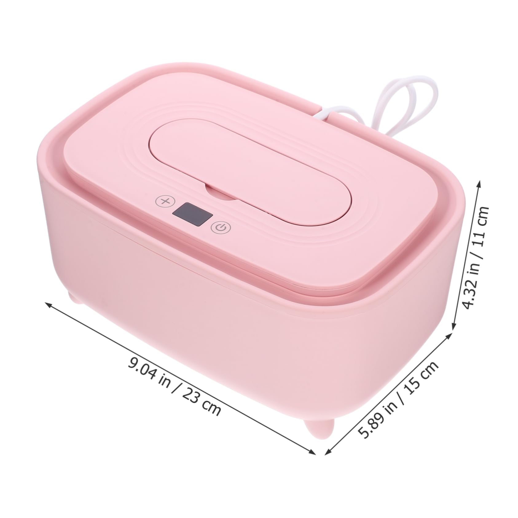 Kisangel 2 Pièces Boîte de Tissus Chaude Intelligente tu hygiène Simplement Plus Chaud lingettes essuyer Le réchauffement pour Les bébés Chauffe-Tissus humides PP Rose