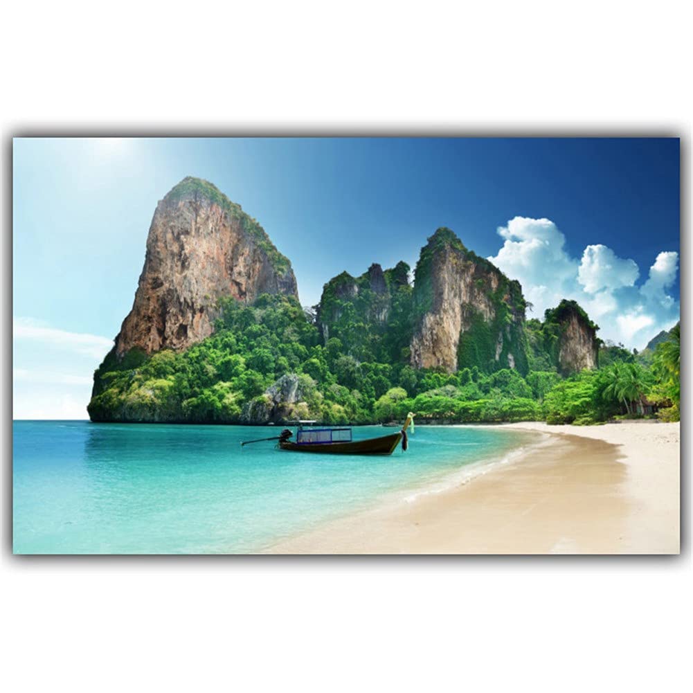Peinture Diamant Vue sur la Mer pour créer une ambiance évasion salon