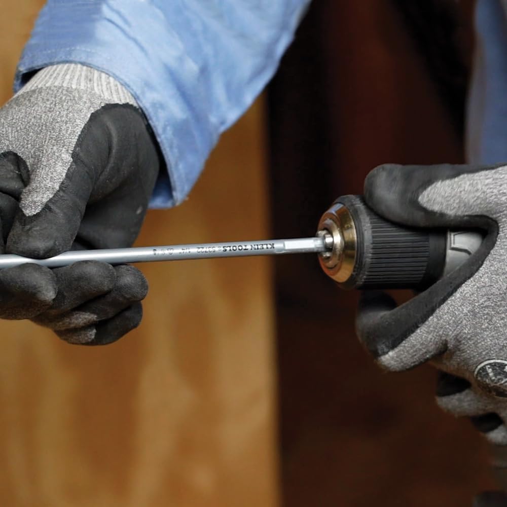 Klein Tools 53720 Flex Bit Auger, 1-Inch x 54-Inch Flexible Drill Bit for Pulling Wire Behind Walls