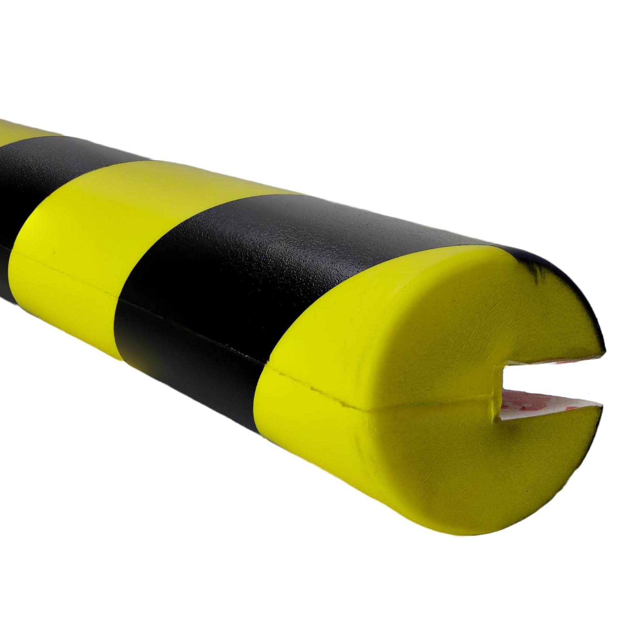 Vigil PU Foam Impact Protectors - Indoor Wall Protector with Self Adhesive Backing - Foam Protector for Safety - Wall Protection High Visibility - Circular Edge - 1000x40mm (Internal opening 20x10mm)