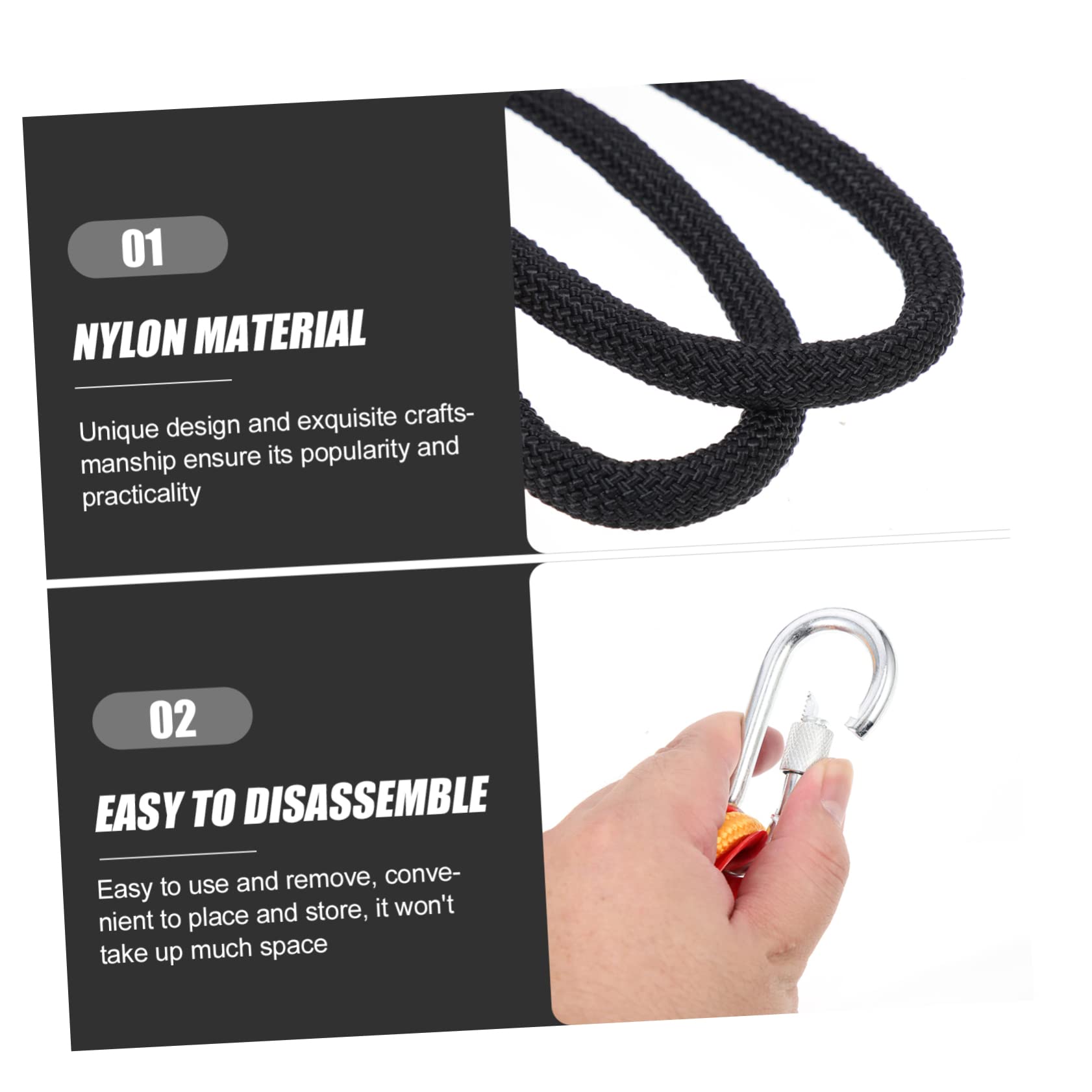 Toyvian Cadena para Perros De Nylon Resistente Al Cable para Correr y Pasear Perros para Acampar Mascotas