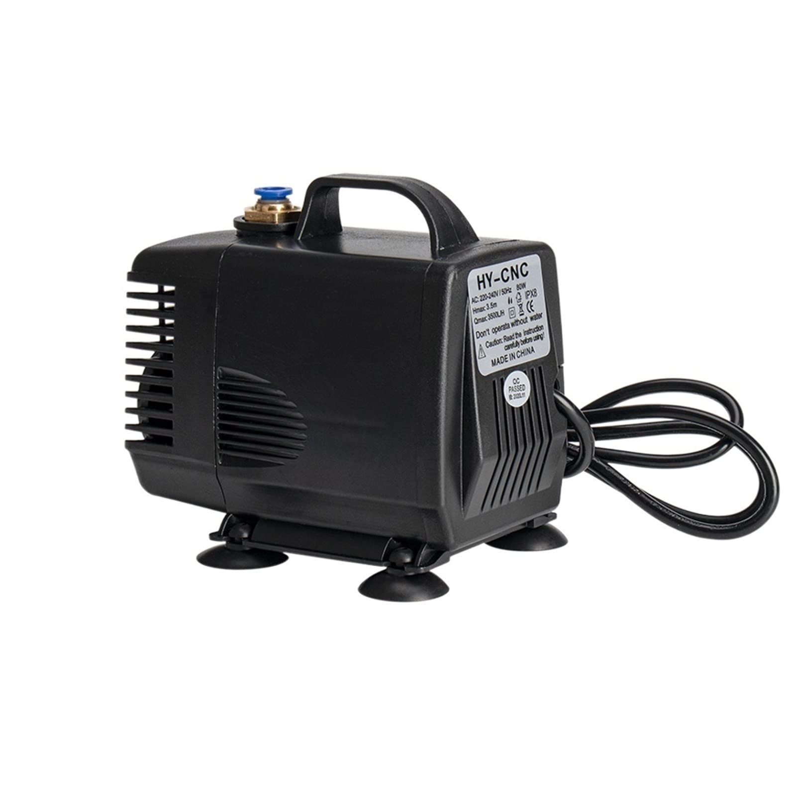 Piccola Pompa sommergibile Regolabile 8 0w 3,5m 3500L/H Pompa dell'Acqua Pompa sommersa mutifzionale