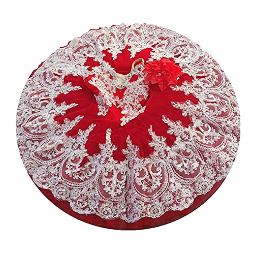 Robe fille rouge de 175 cm aux finitions soignées et tissu premium