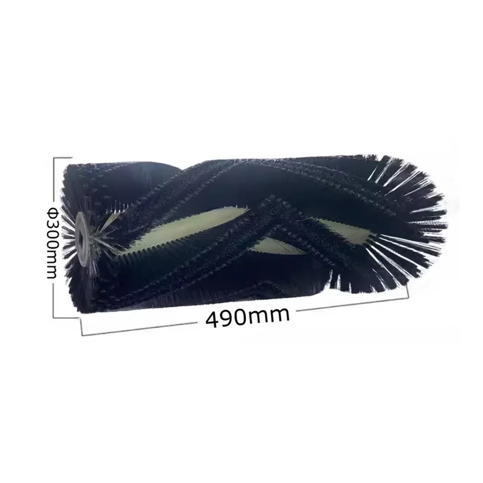 Φ300x490mm Przemysłowa szczotka walcowa z włosiem zamiatającym do czyszczenia zamiatarek ulicznych