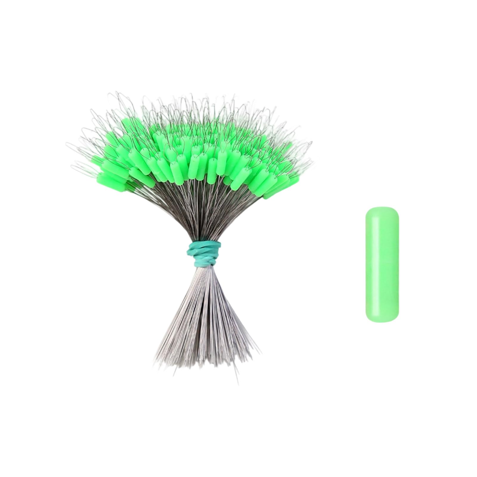 CRFFZ 300Pcs Space Bean Fishing Bobbers Stoppers Float Sinkers Stops for Fishing Line Oval/Cylinder Float Stop Stoppers Stop