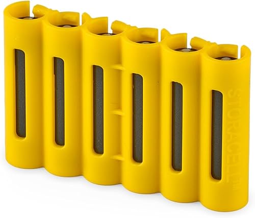 Miniatura 3 de Soporte de baterías AAA Storacell de Powerpax SlimLine, capacidad para 6 unidades, color naranja
