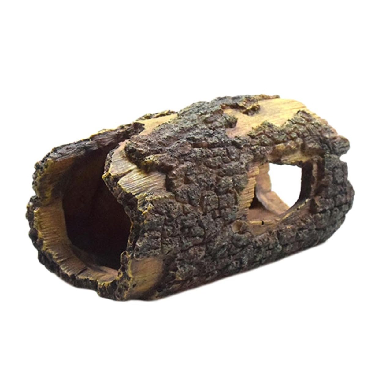 YARNOW 2 Piezas De Cueva Simulada para Evitar El Tronco De Un Árbol con Forma De Serpiente Crestada para Reptiles Peces Cabaña De Madera Adorno para Escondite De Lagartos Y Geckos