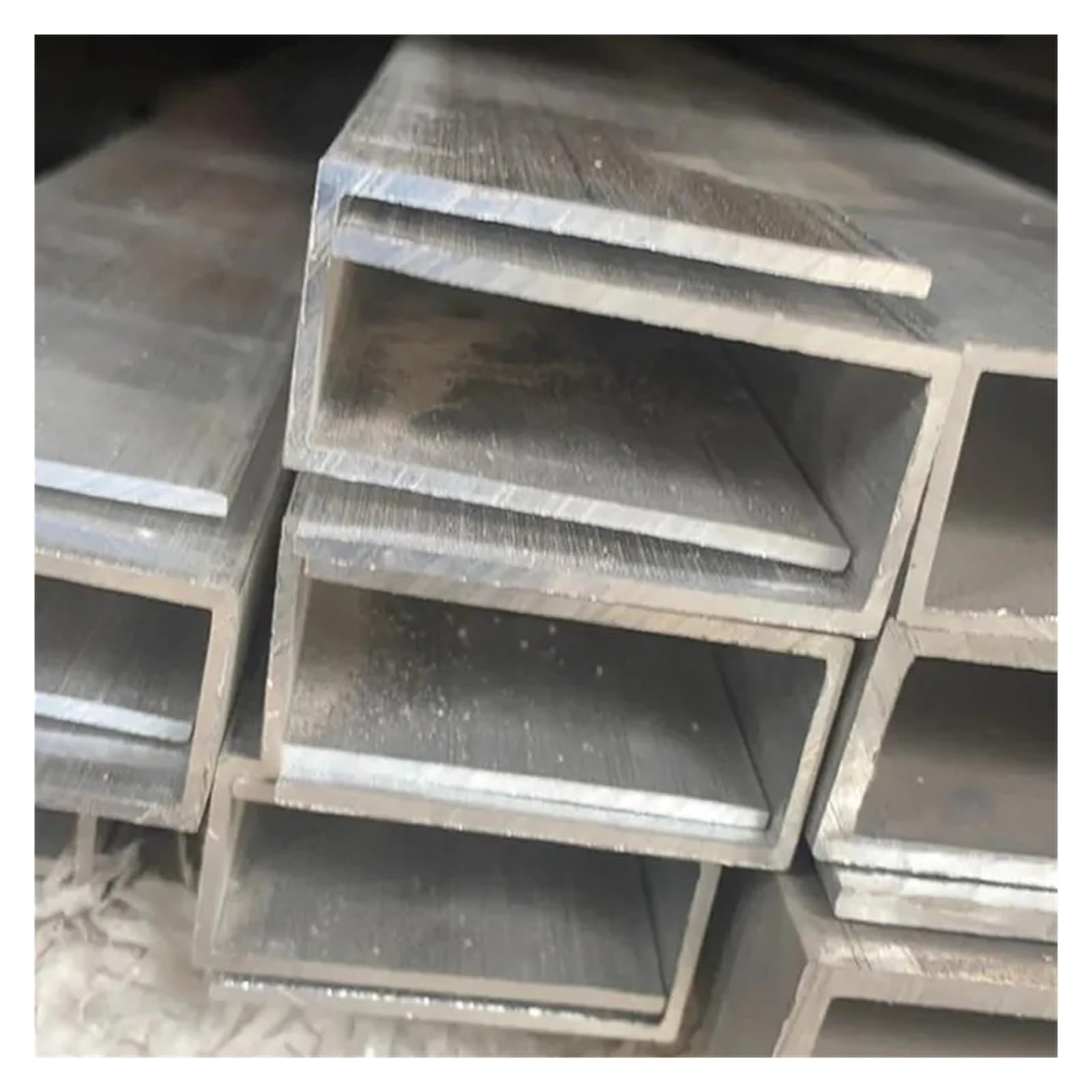 Riel guía de perfil de aluminio con canal en U | Resistente a la corrosión(500MM X 1PCS_50X25X48MM)