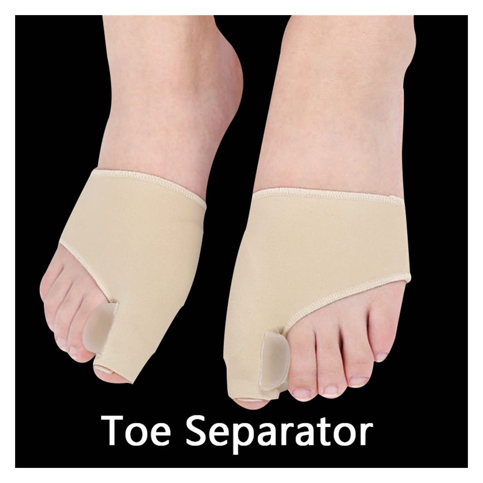 1 paio di separatori per dita alluce valgo piedi osso pollice regolatore borsite stecche correttore plantari protezione raddrizzatore strumento per la cura del piede