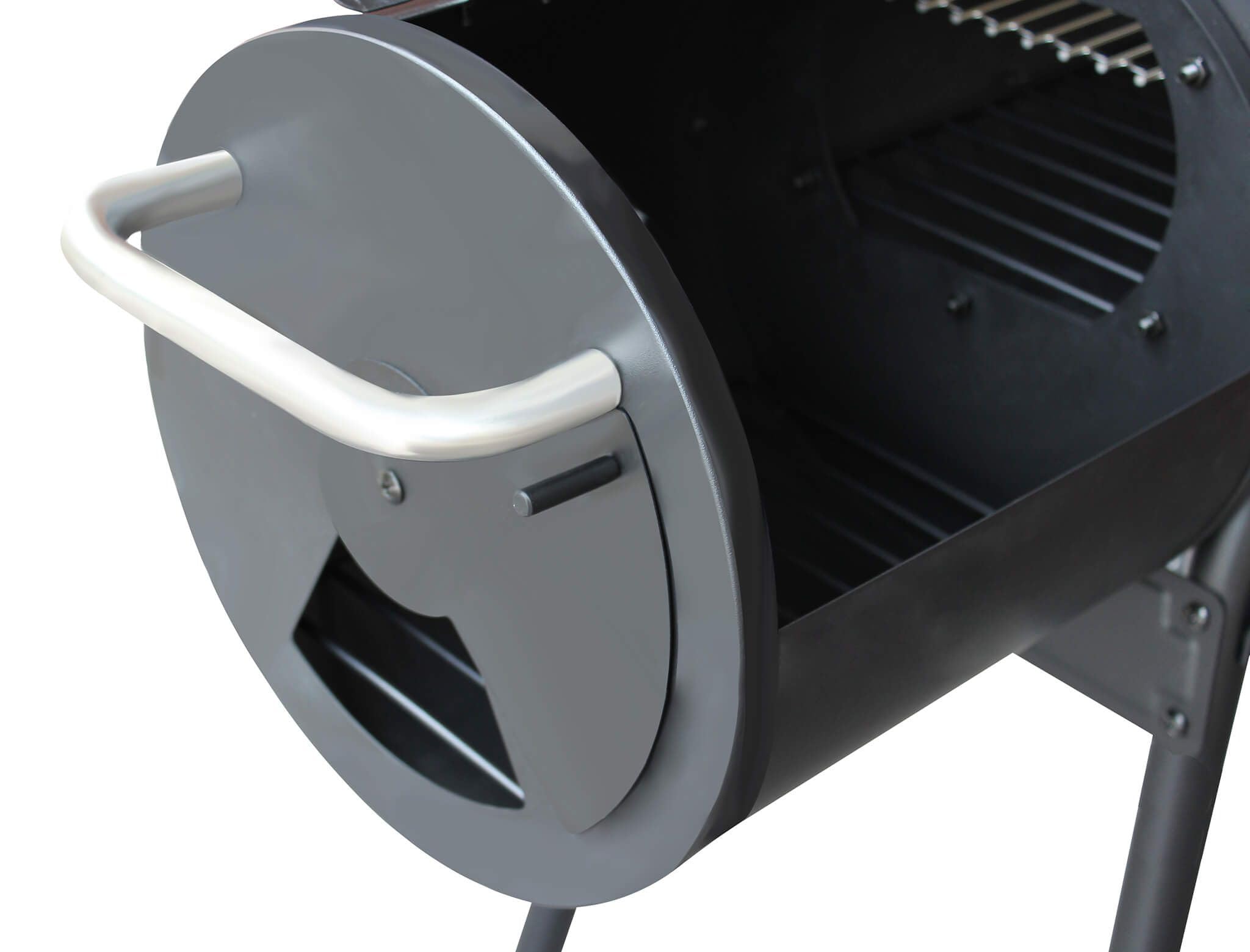 Barbecue a carbonella affumicatore con ruote da campeggio grigliata di design americano