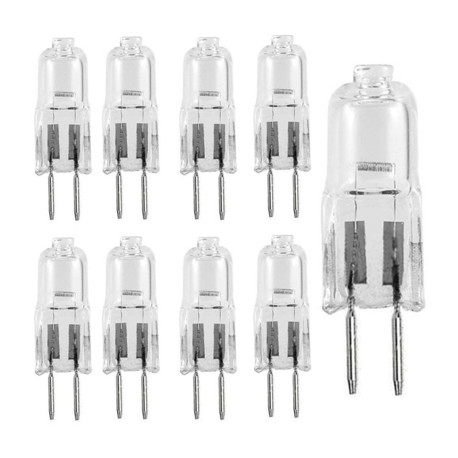 UGEFKMQ G6.35 Halogen Light Bulb 12V 24V 220V 35W 50W 75W 100W GY6.35 Halogen Lamp Beads Crystal Light Machine Work Lamp Dimmable 10Pc 24V-50W