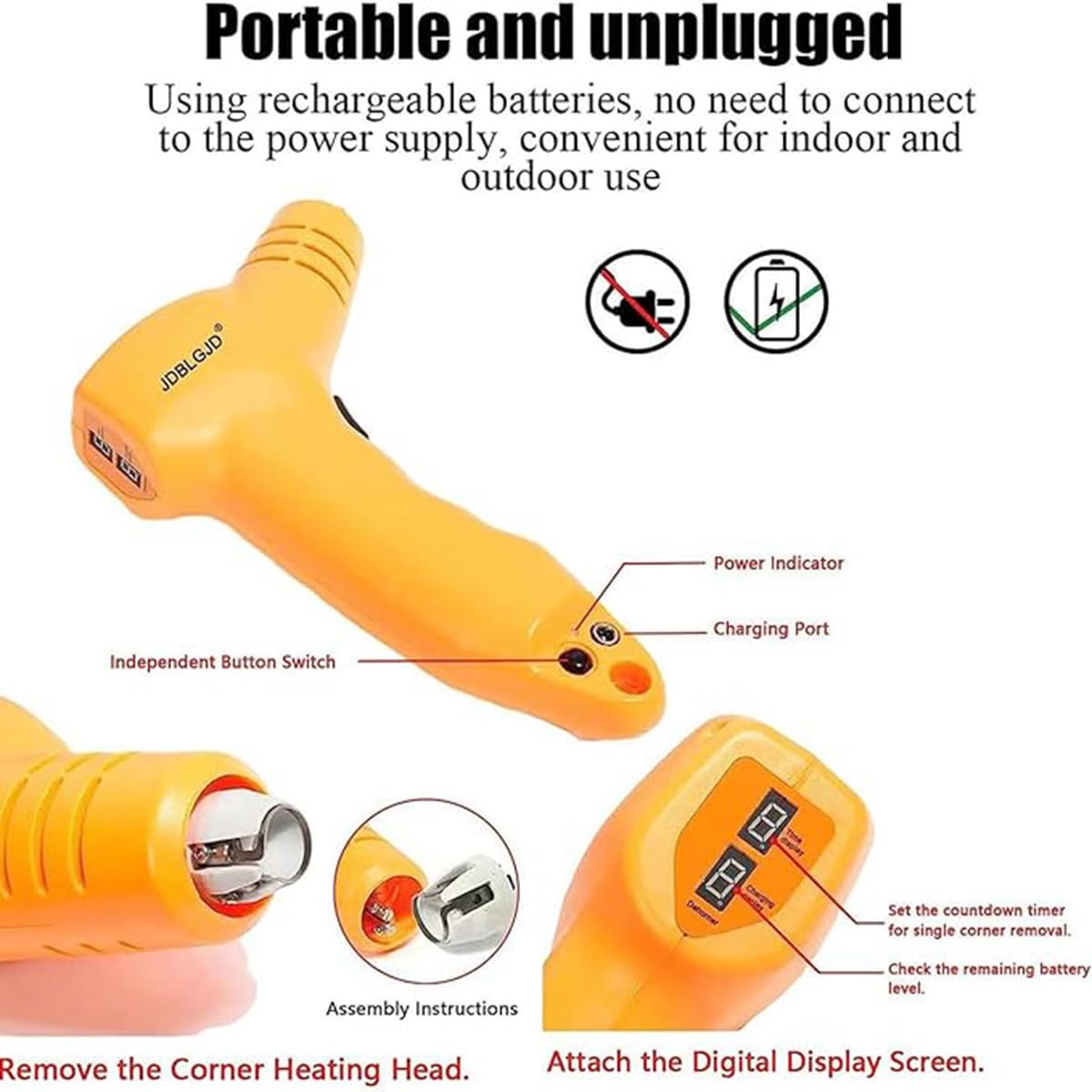 Amazon.co.jp: 電気除角器ヤギ、ハンドヘルド無血電気除角器、子