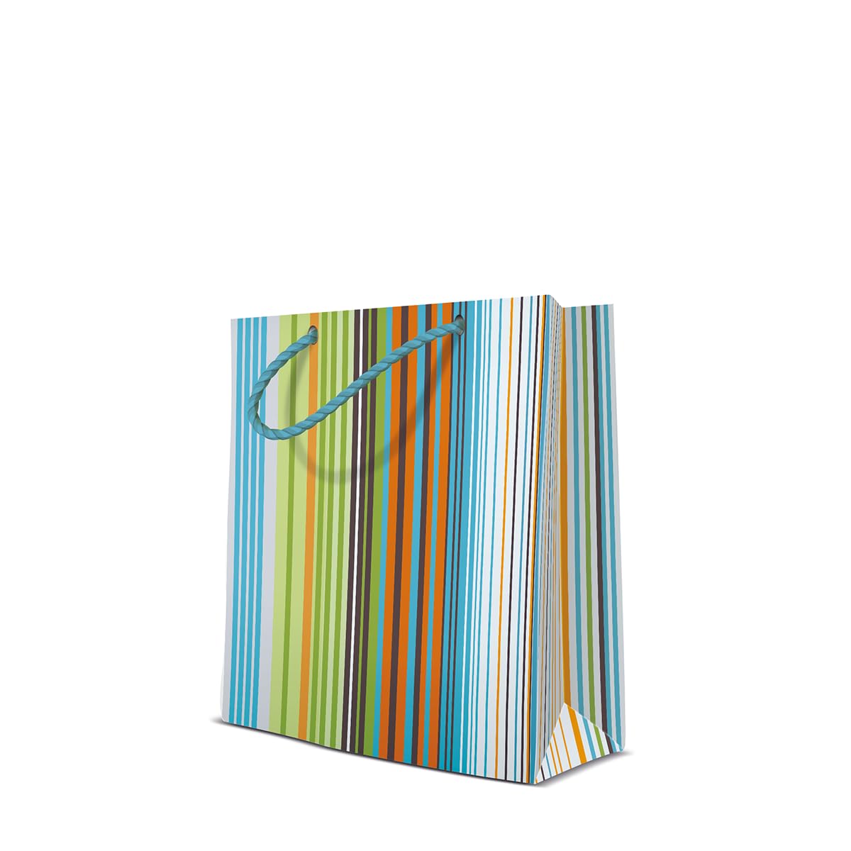 PAW - Colorful Gift Bags with Sturdy Handles, Set of 10 Medium Party Bags perfect for Birthday, Wedding, Mothers Day Present, 20cm x 10cm x 25cm Paper Bag for Gifts
