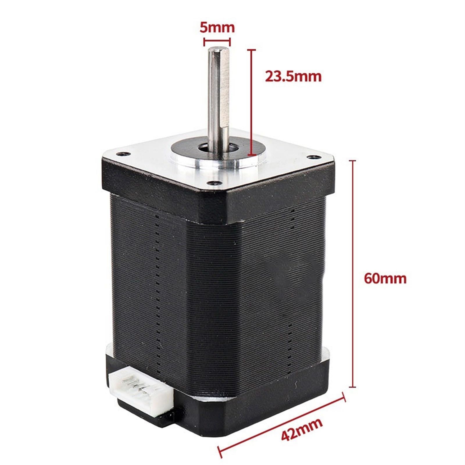 GTPBAO sterownik sterownika 3 szt. Nema 17 silnik krokowy 1,8 stopnia 1,7 A 70 N.cm 42-stopniowy silnik 2-fazowy 4 przewody 42 x 60 mm hybrydowy silnik krokowy 1 metr kabel maszyna CNC