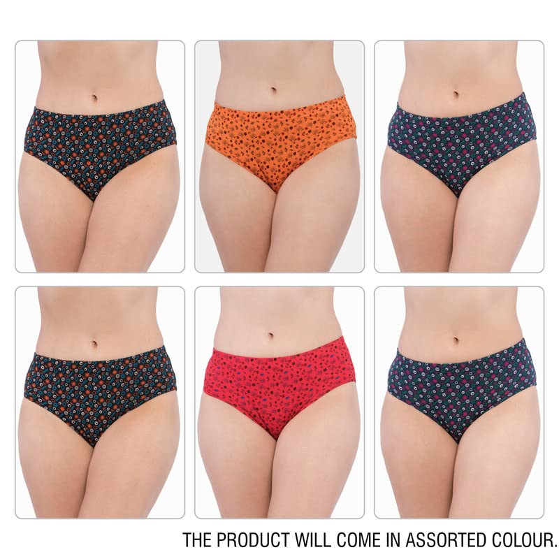 Image of VIP Feelings Passion Women's Inner Elastic Cotton Hipster Panty Printed- Assorted Colours