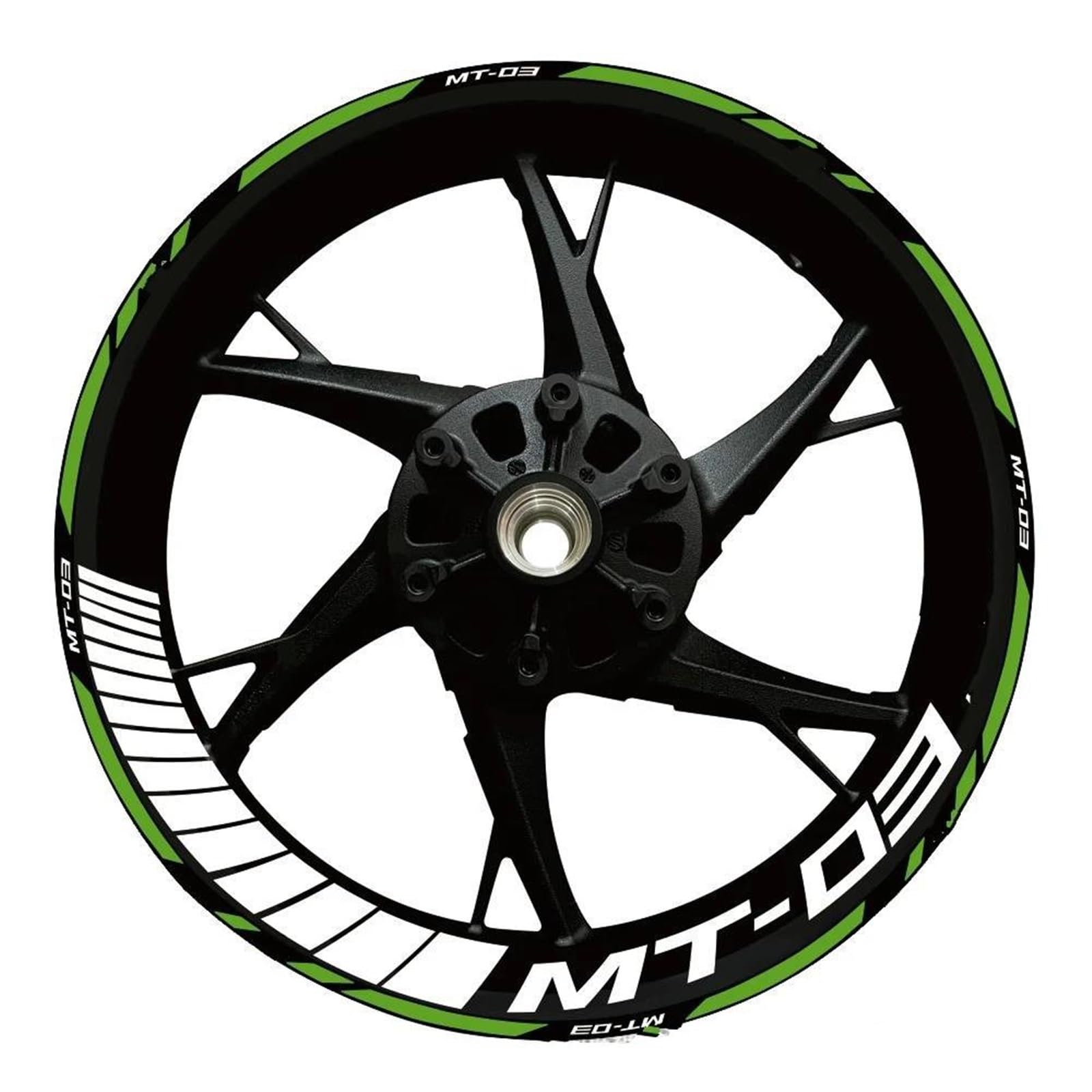 Piwine Style 1 Stickers Motorcycle Wheel Stickers Reflective Decorative Rim For Yamaha Mt-03 Mt 03 Mt03 2020-2022(Style 1)