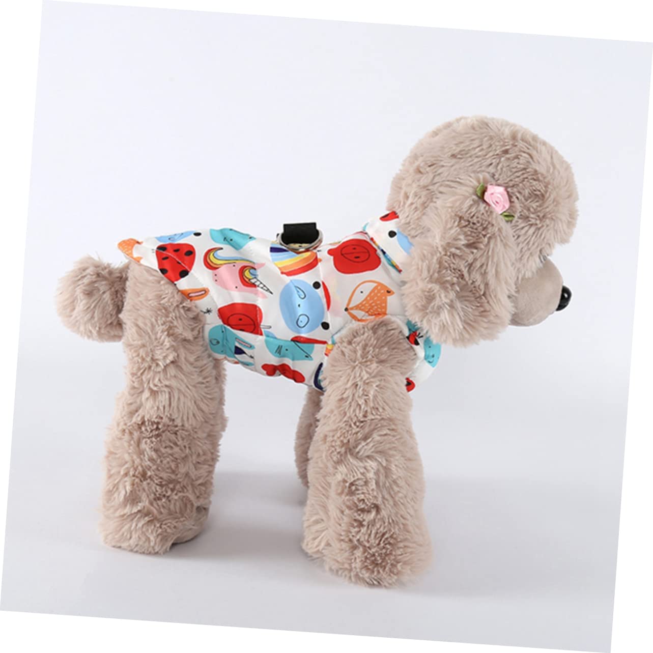 Angoily 3pezzi Cappotto per Cani con Stampa Animali Gilet per Cani di Taglia s Abbigliamento per Animali Domestici per Autunno Adatto per Passeggiate e attività all Aperto Design e Carino