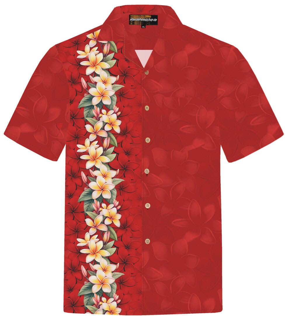 Hawaiian Shirts for Men Cotton Hawaii Beach Flower Shirt S - 8XL