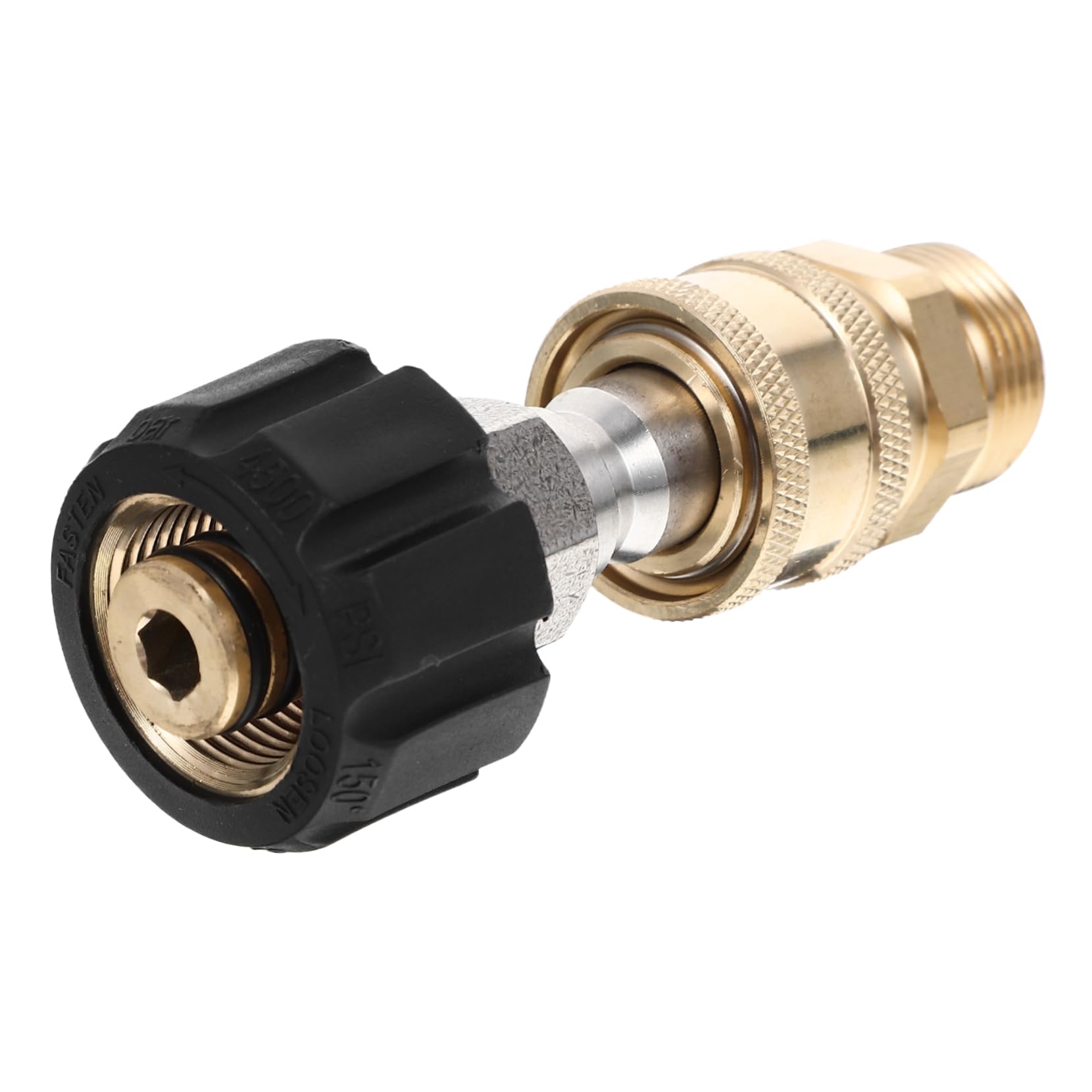 Kisangel 4 Juegos De Conector De Conversión De Agua De Alta Presión Cobre M22 A 3/8 Conector Inserto Conector De Conversión De 14 Mm Conector De Grifo Eléctrico Dual Carrete Latón