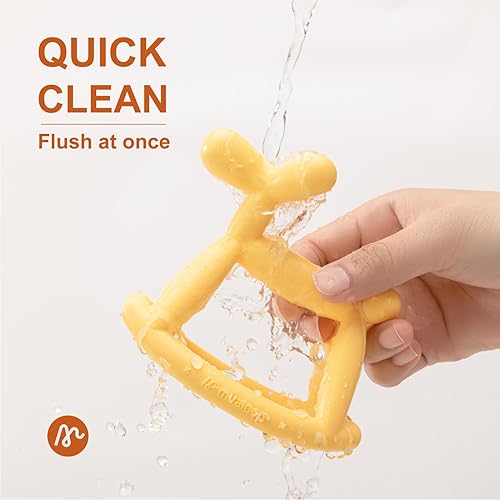 Miniatura 8 de Jellydog - Juguetes de dentición para bebés de 6 a 12 meses, mordedor de silicona de grado alimenticio, evita asfixia y sin olor, menos polvo y