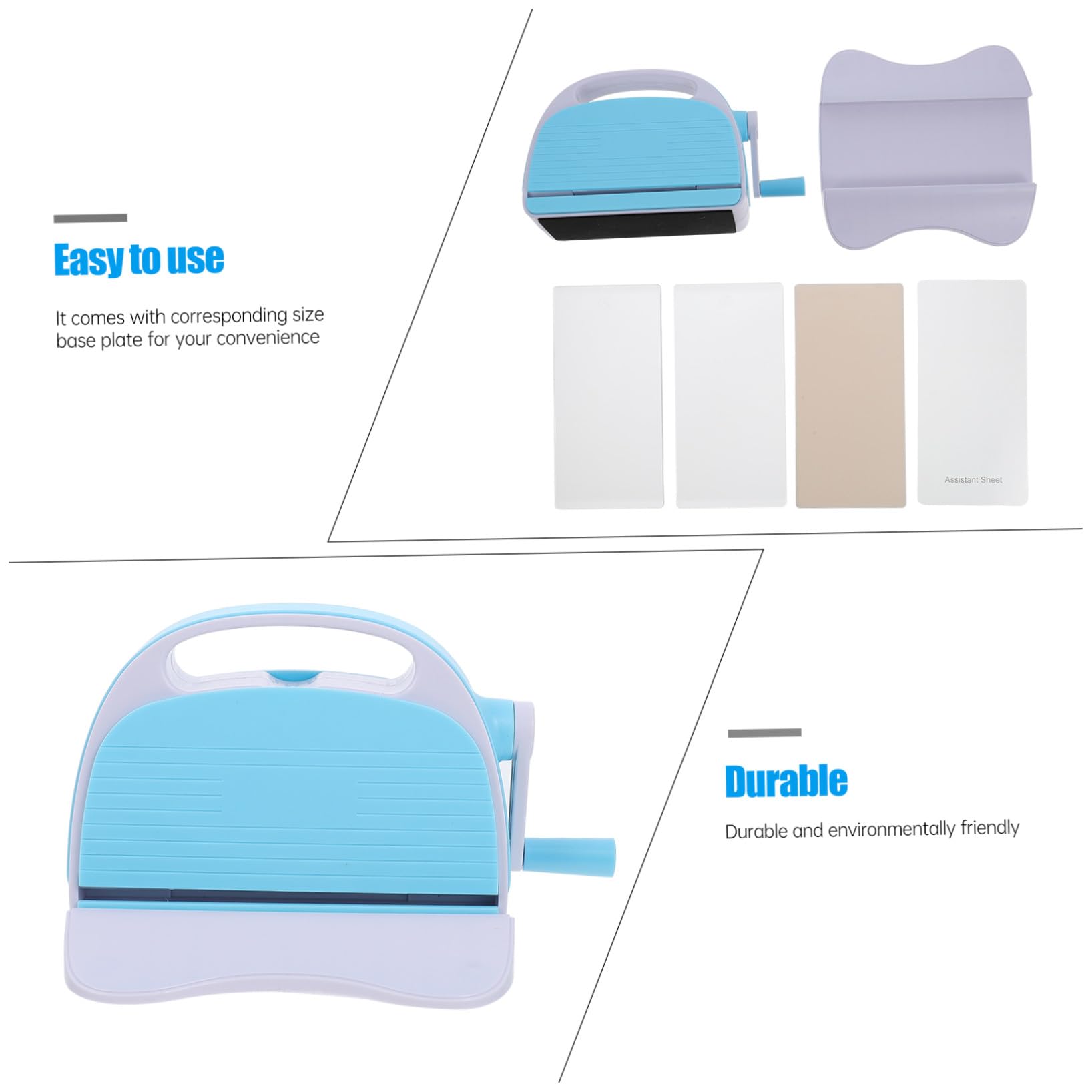 Máquina de Troquelado y Corte Manual para Scrapbooking, 1 Juego | Relieve y Estampado en Papel, Abs y Aleación, Uso DIY Infantil, Segura y Fácil de Manejar