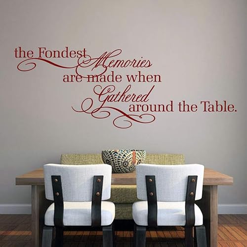 Miniatura 4 de Sweetums Signatures - Adhesivo de pared para comedor, cocina - Los recuerdos más grandes, pegatina reunidos alrededor de la mesa - Varias opciones