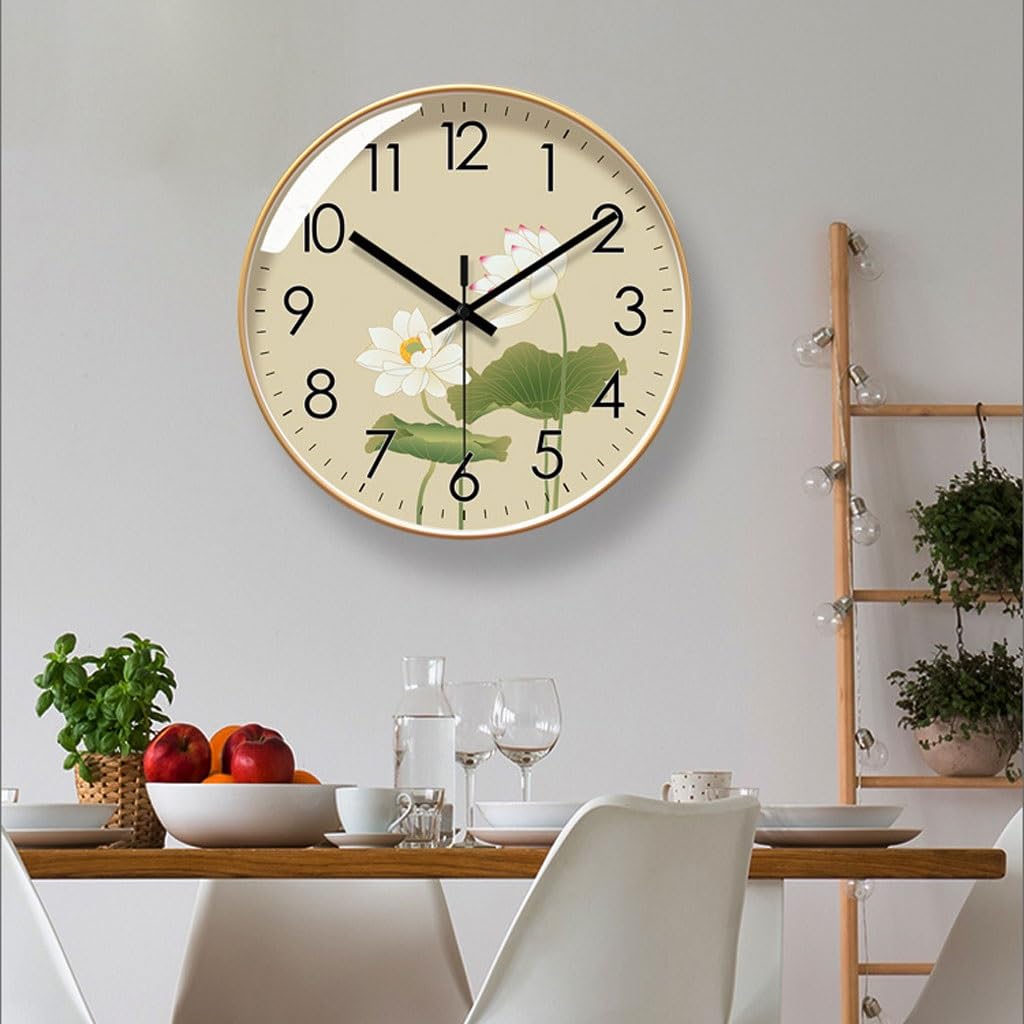 Orologio da parete Orologio da parete in stile cinese Orologio da soggiorno Orologio da parete Orologio da casa Orologio al quarzo silenzioso creativo Reloj De Pared(B)