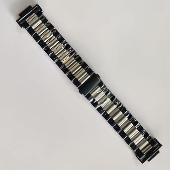 Hijiawee Bands Solid Stainless Steel Metal Strap Replacement for Casio G-shock DW-5600 GWM-5610 DWE-5600 DW-5305 DW9052 GA-110/120 GD-110 (Silver-Black)