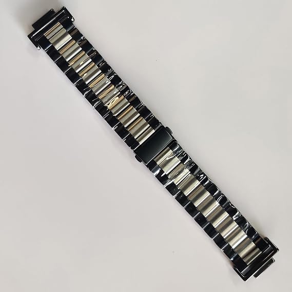 Hijiawee Bands Solid Stainless Steel Metal Strap Replacement for Casio G-shock DW-5600 GWM-5610 DWE-5600 DW-5305 DW9052 GA-110/120 GD-110 (Silver-Black)