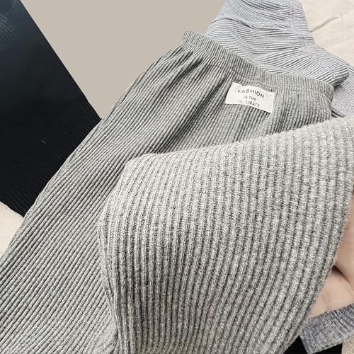 Girls School Trouser Flare Leggings Ribbed Flared Pants High Waisted Ruffle Leggings Solid Color Bell Bottoms4