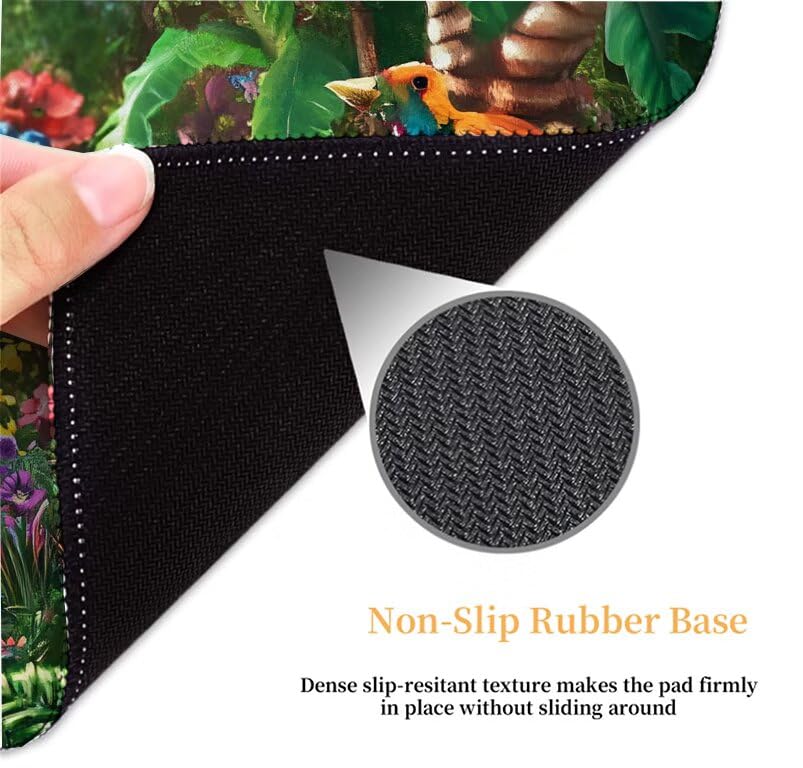 Mouse pad grand format avec base caoutchouc antidérapante et bords cousus - 5
