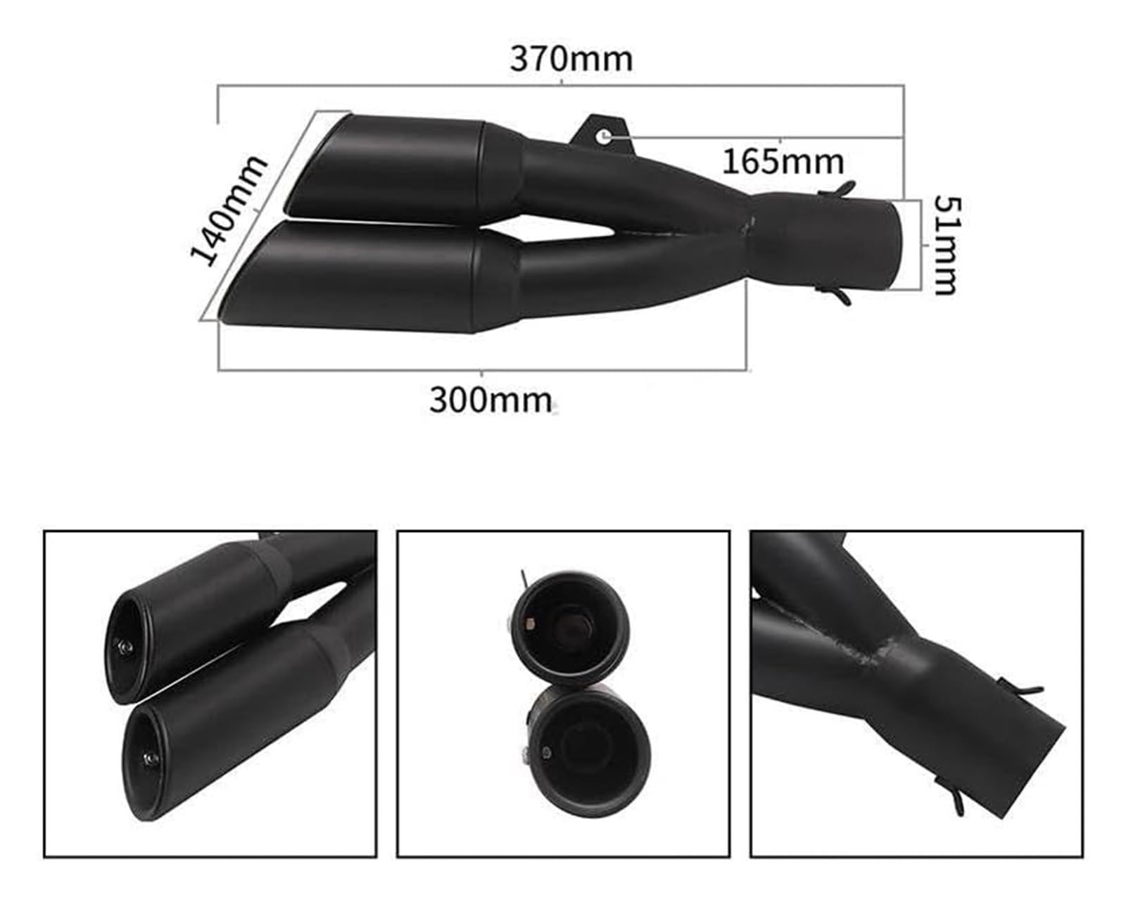 Für NC700 NC700X NC750 NC750X NC750S 2012-2023 Motorrad Escape Middle Link Schalldämpfer Auspuffrohr Motorrad Auspuff Schalldämpfer(E)