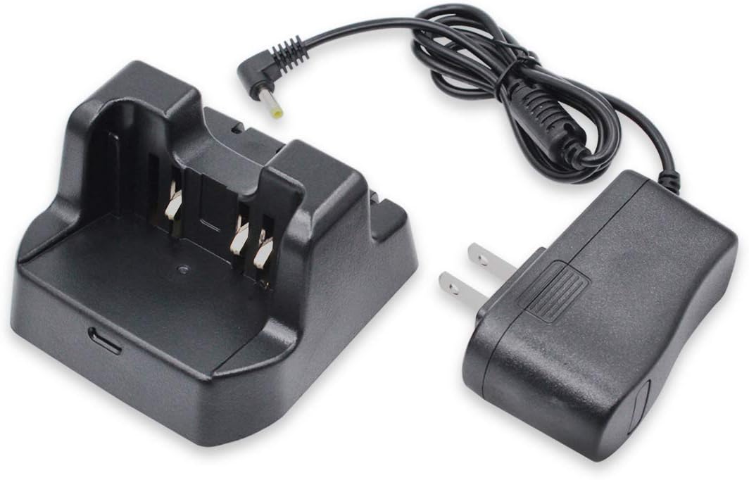 CD-41 Desk Rapid Charger Compatible for VX-8R VX-8DR FT1DR FT-2DR Radio FNB-101LI FNB-102LI SBR-14Li