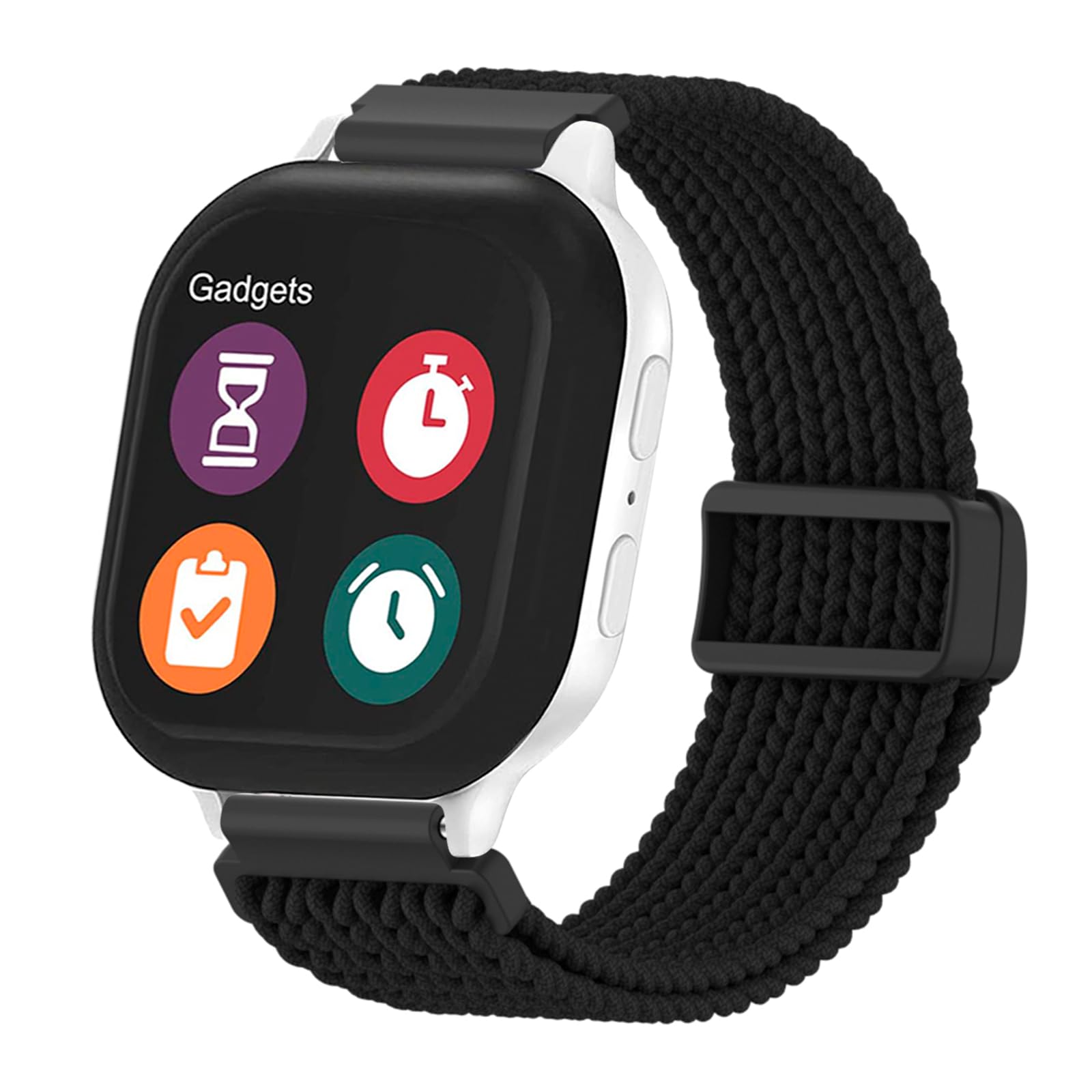 SimpleThings Braided Band Compatible with AT&T amiGO Jr Watch, Soft Stretchy Nylon Bands with Adjustable Easy Buckle