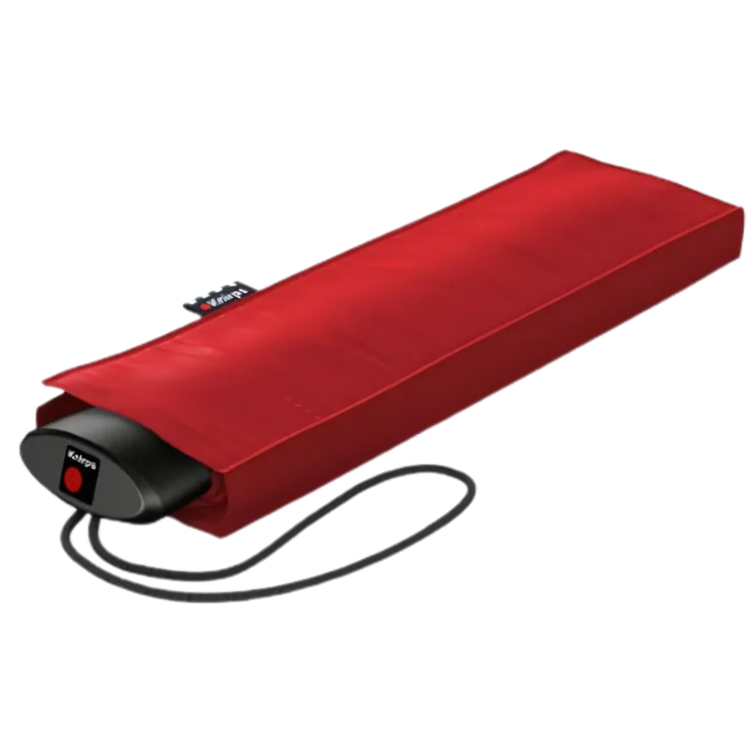 Knirps AS.050 Slim Manual Folding Rain Umbrella – 38" Canopy for Rain, Travel Case Included