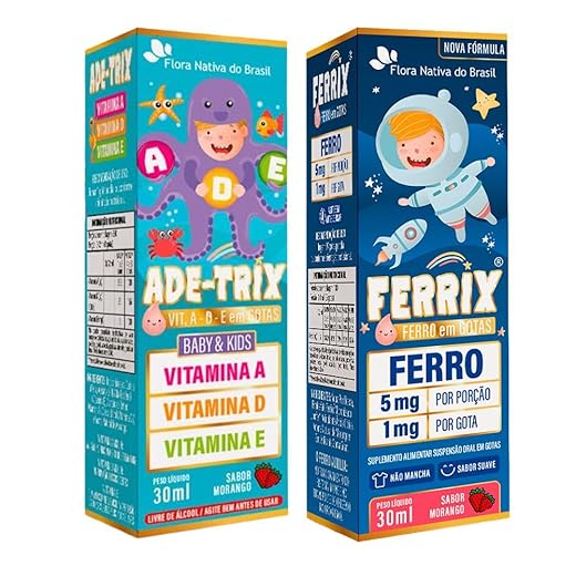 ADE -Trix + Ferrix - Flora Nativa (30ml, Morango)