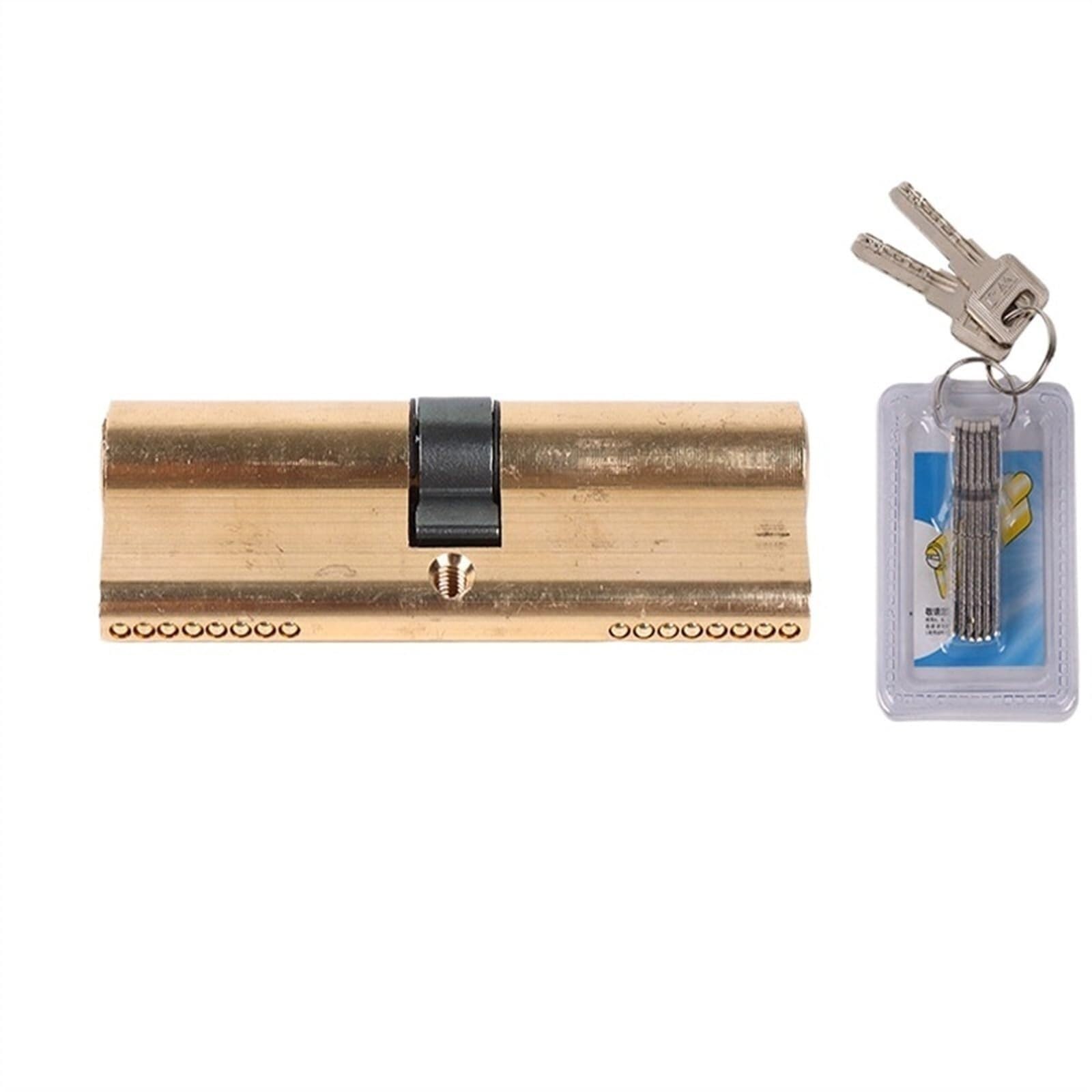 Barrel Lock Household Pure Copper AB Lock Core Cylinder 70 Mm Key Anti-Theft Entrance Brass Door Security Interior Bedroom