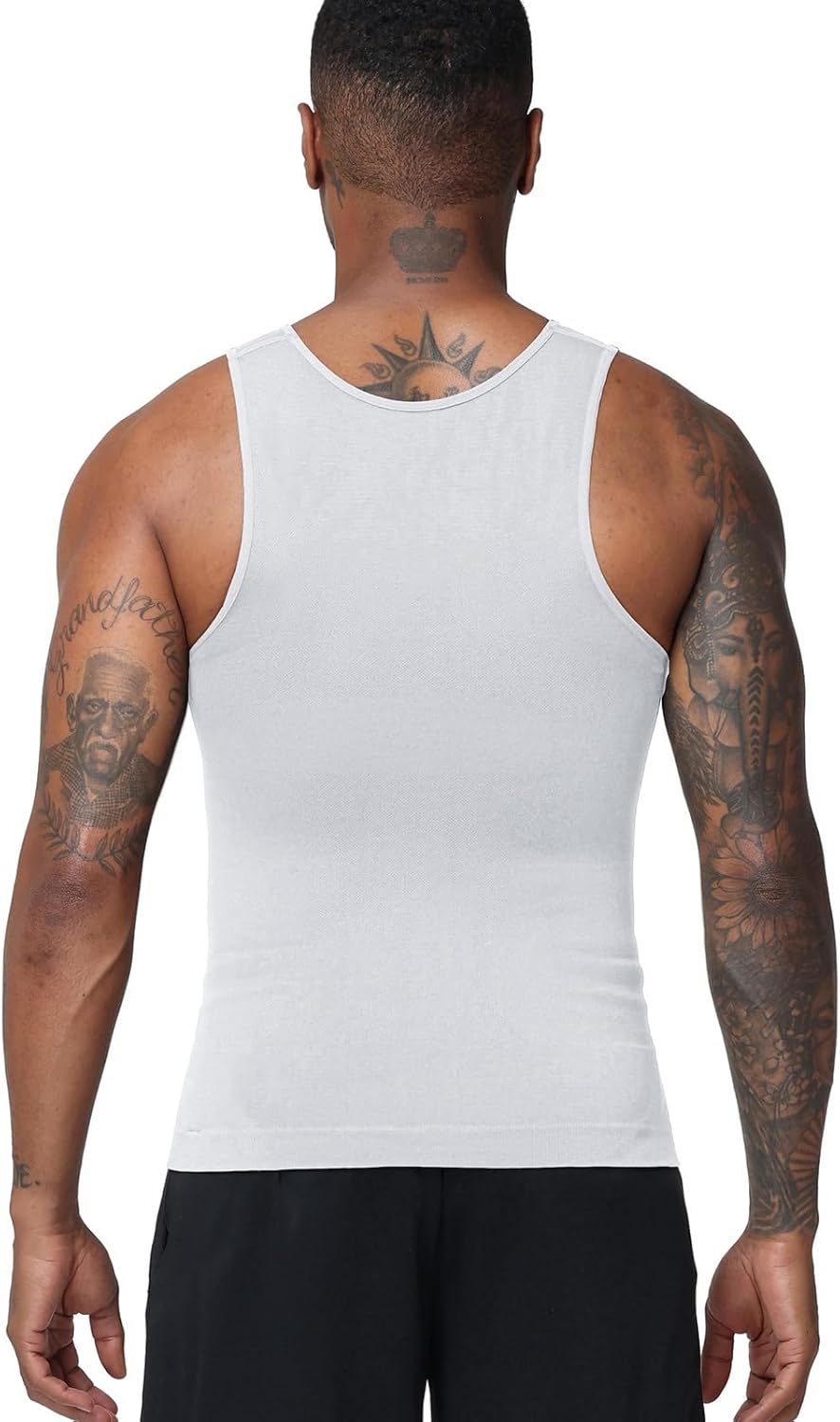 Men's Compression Shirt Slimming Body Shaper Vest Tank Tops Workout Abs Abdomen Undershirts - Image 5