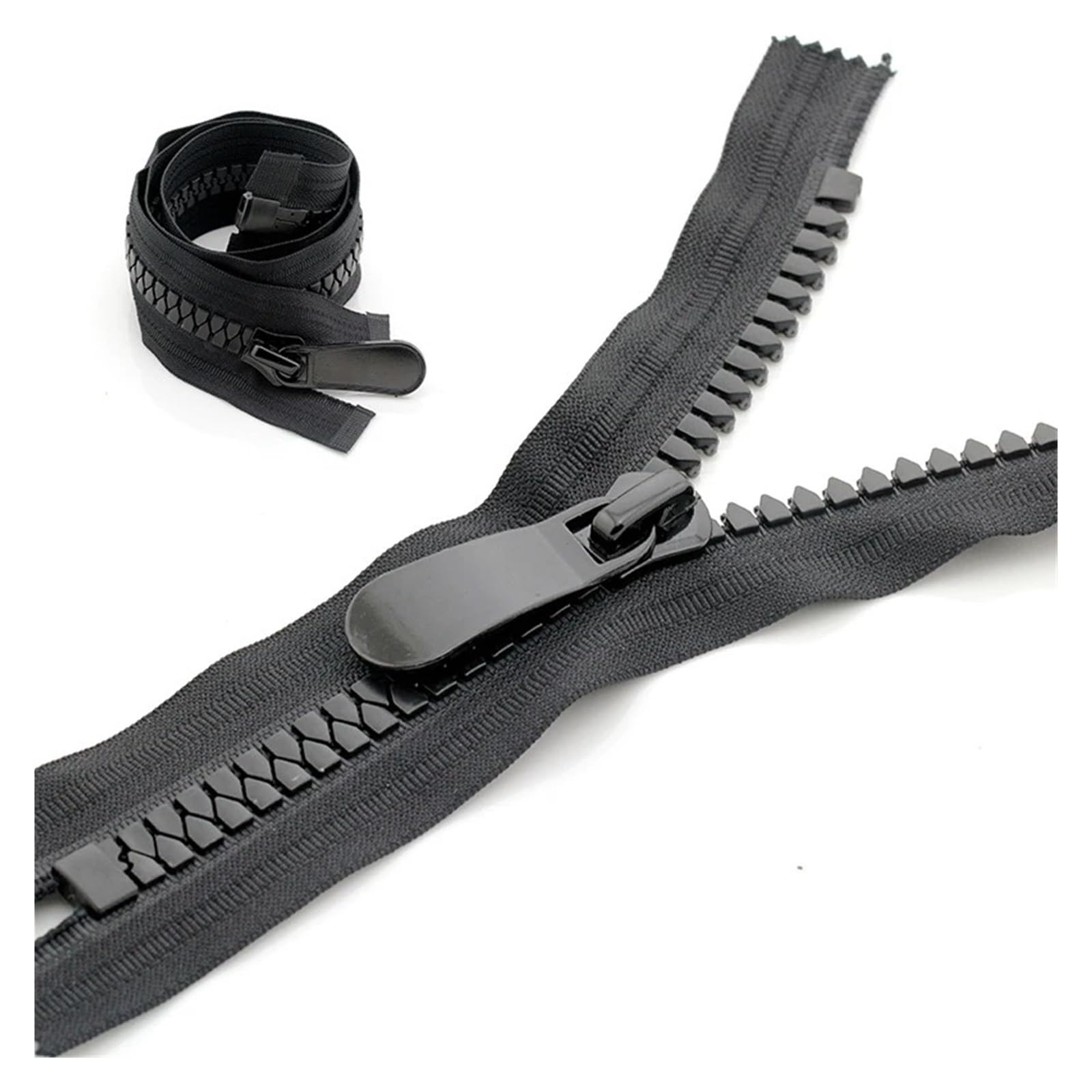 Nicfaky 30 antislip ritssluiting, ritssluiting, rits verlengaanhangwagen, praktisch en robuust voor rugpakket, jas, . - zwart