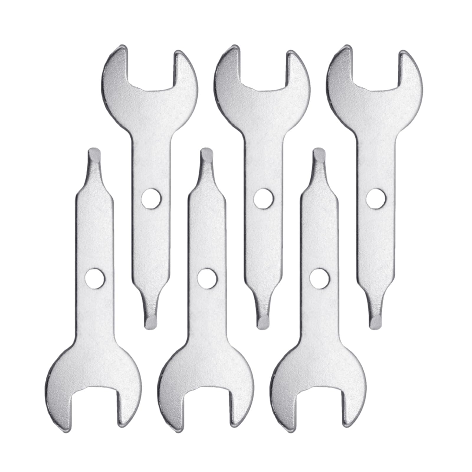6/10Pcs Collet Wrench Key Nut Spanner Engraving Tool Silver Stainless Steel Collet Wrench Key For Engraving Machine Key Wrench For Electric Grinder