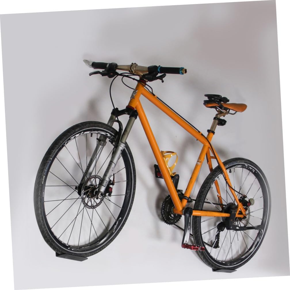 Mikikit Wall-Mount Bike Rack Set Anti-Skid Bicycle Hangers for Garage Storage Space-Saving Bike Mounts 2-Pack