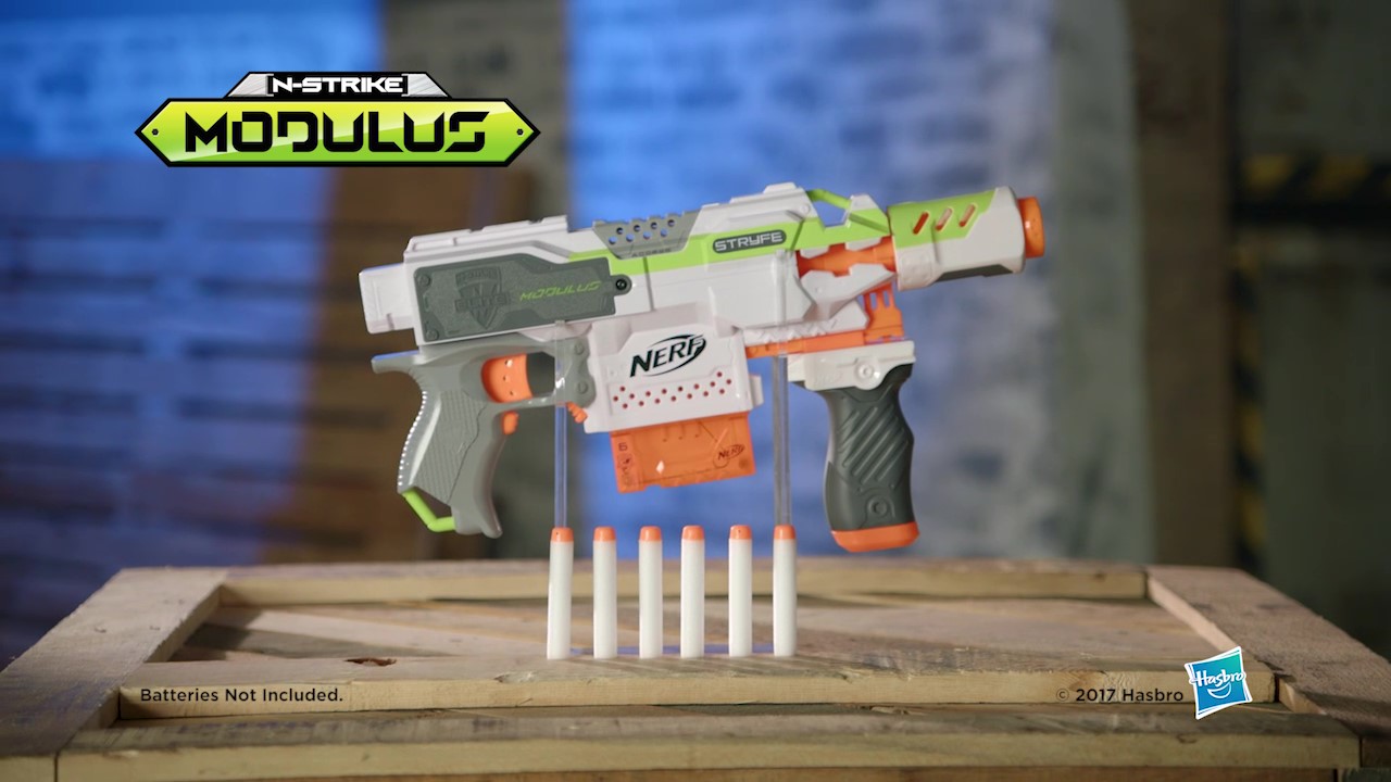Amazon.com: Nerf Modulus Stryfe Motorized Blaster - Fires 6 Darts