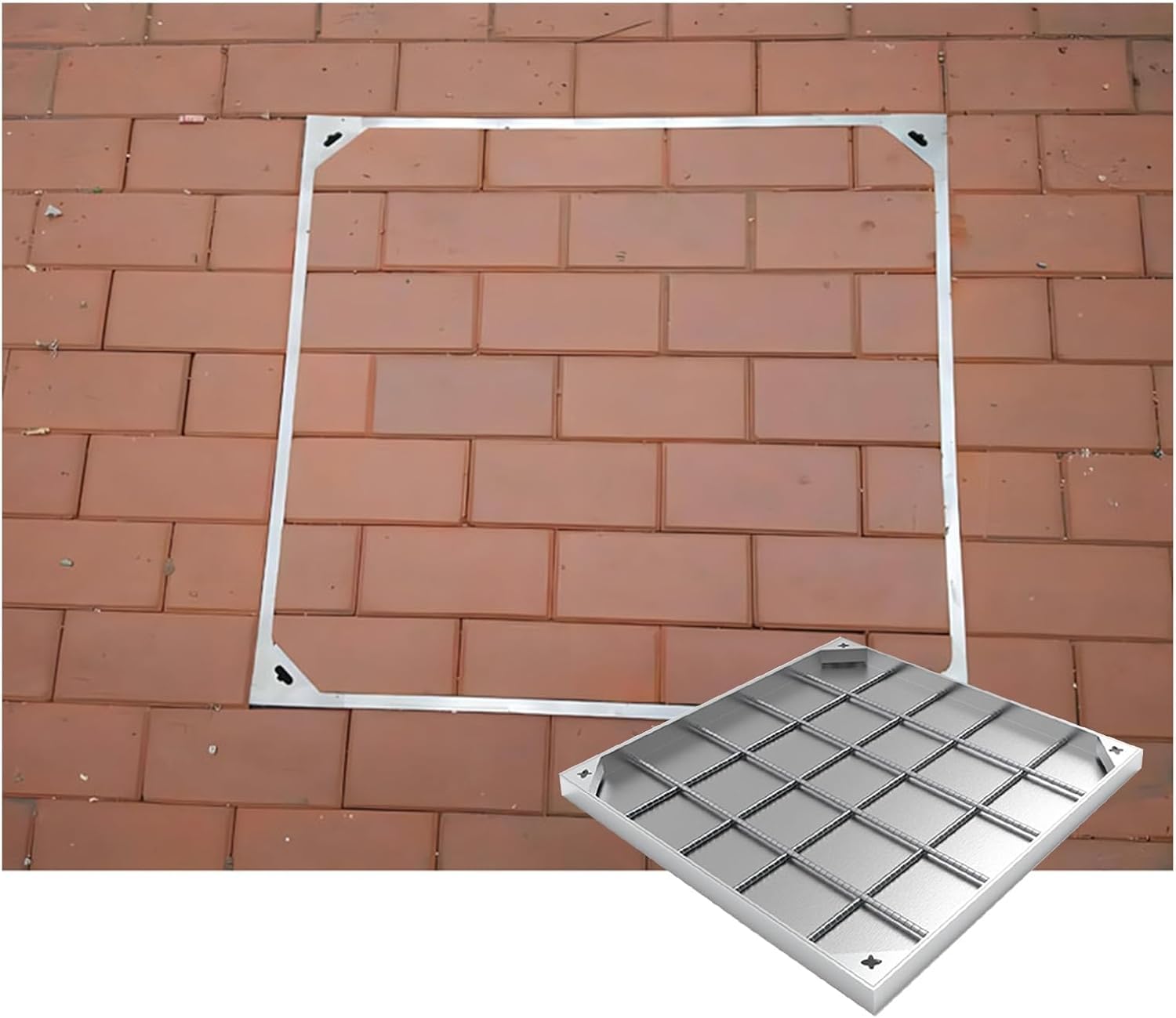 ry - Tapa de skimmer oculta de acero inoxidable 304 para uso en exteriores, diseño Tom y Sk perfecto para piscinas y patios