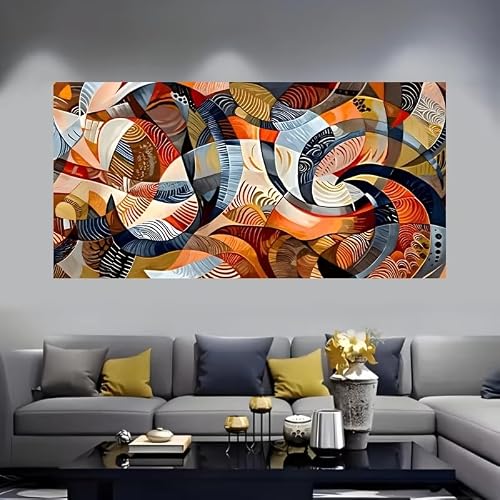 IHHGNB 1pc Modern Abstract Texture Canvas Art Print, Unframed, Wall Decor for Kitchen Home Office Bathroom Living Room Bedroom(70x140cm(28x55in)/No frame)
