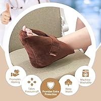 Vista 2 de Cojín protector de talón para úlceras de cama, protector de pies, almohada de espuma de tobillo protectores de talón para úlceras por presión